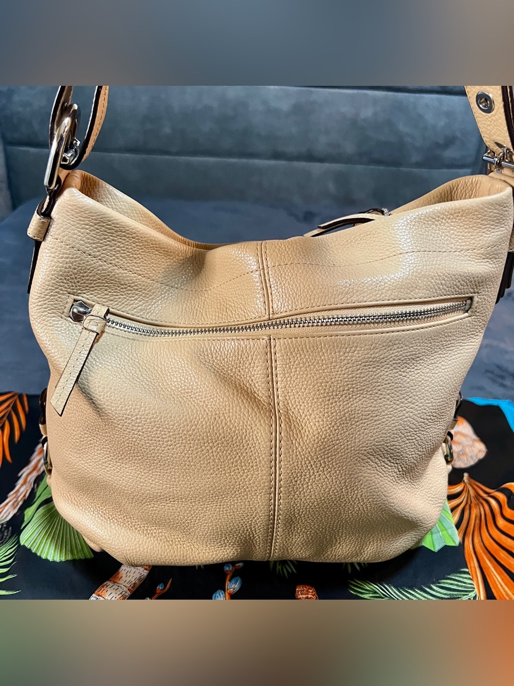 Coach Y2K Beige Pebbledâ Leather Soho Duffel Convertible Shoulder Bag F15064 - Picture 5 of 13